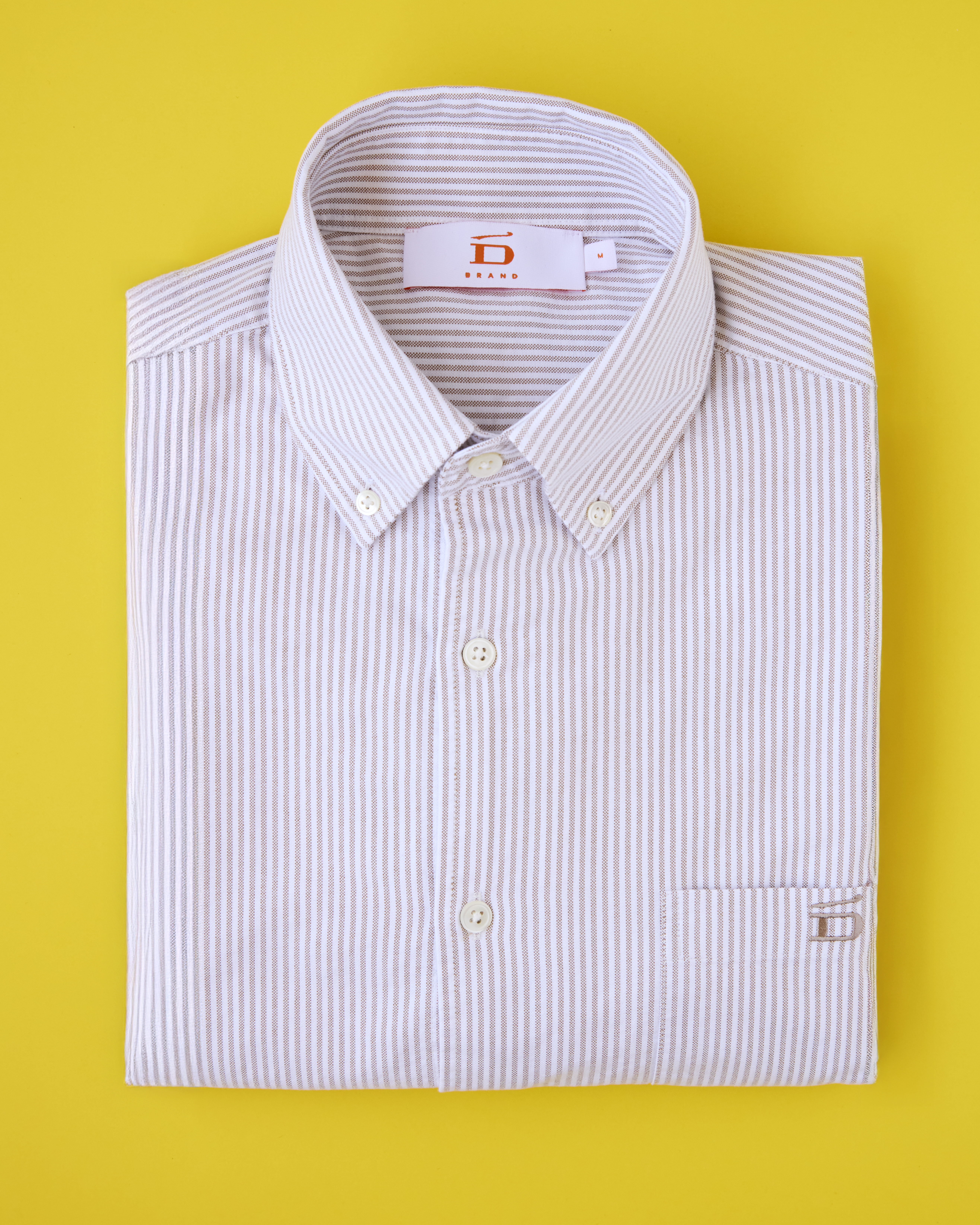 Pinstripe Oxford Shirt Almond